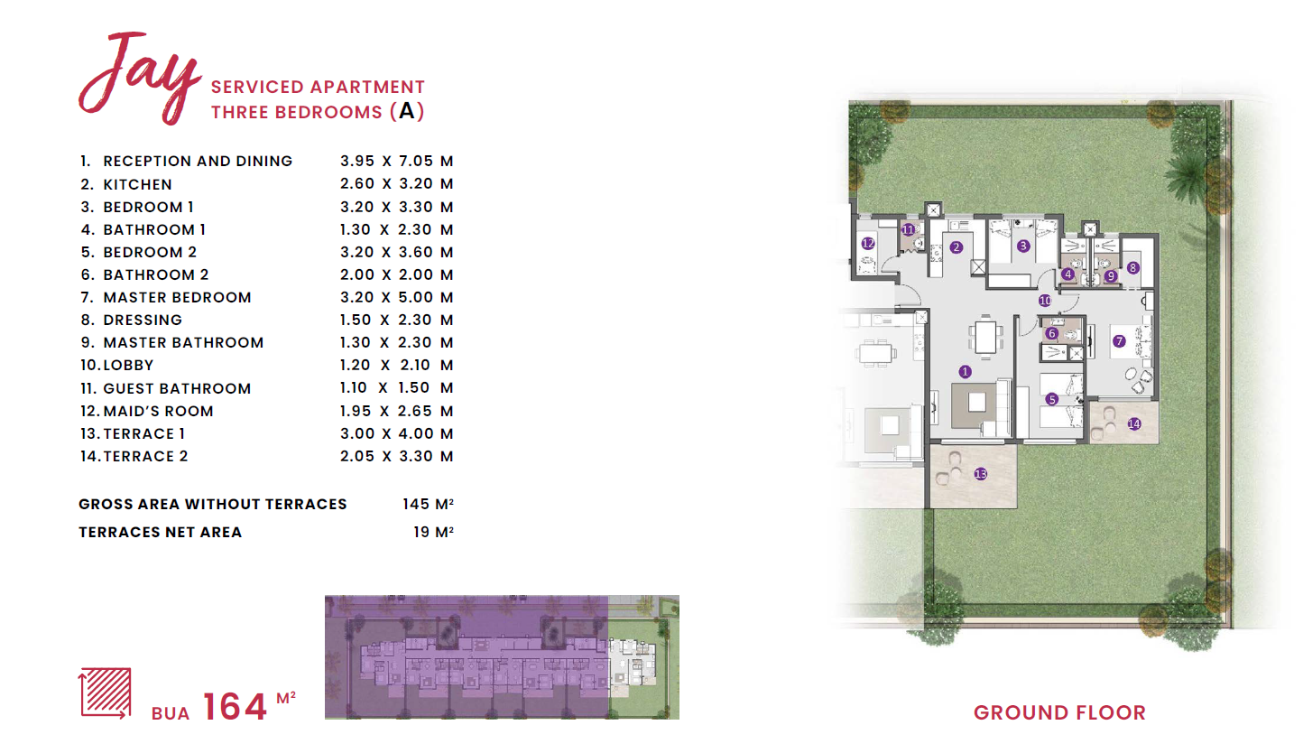 Floor plan for apartment at D.O.S.E
