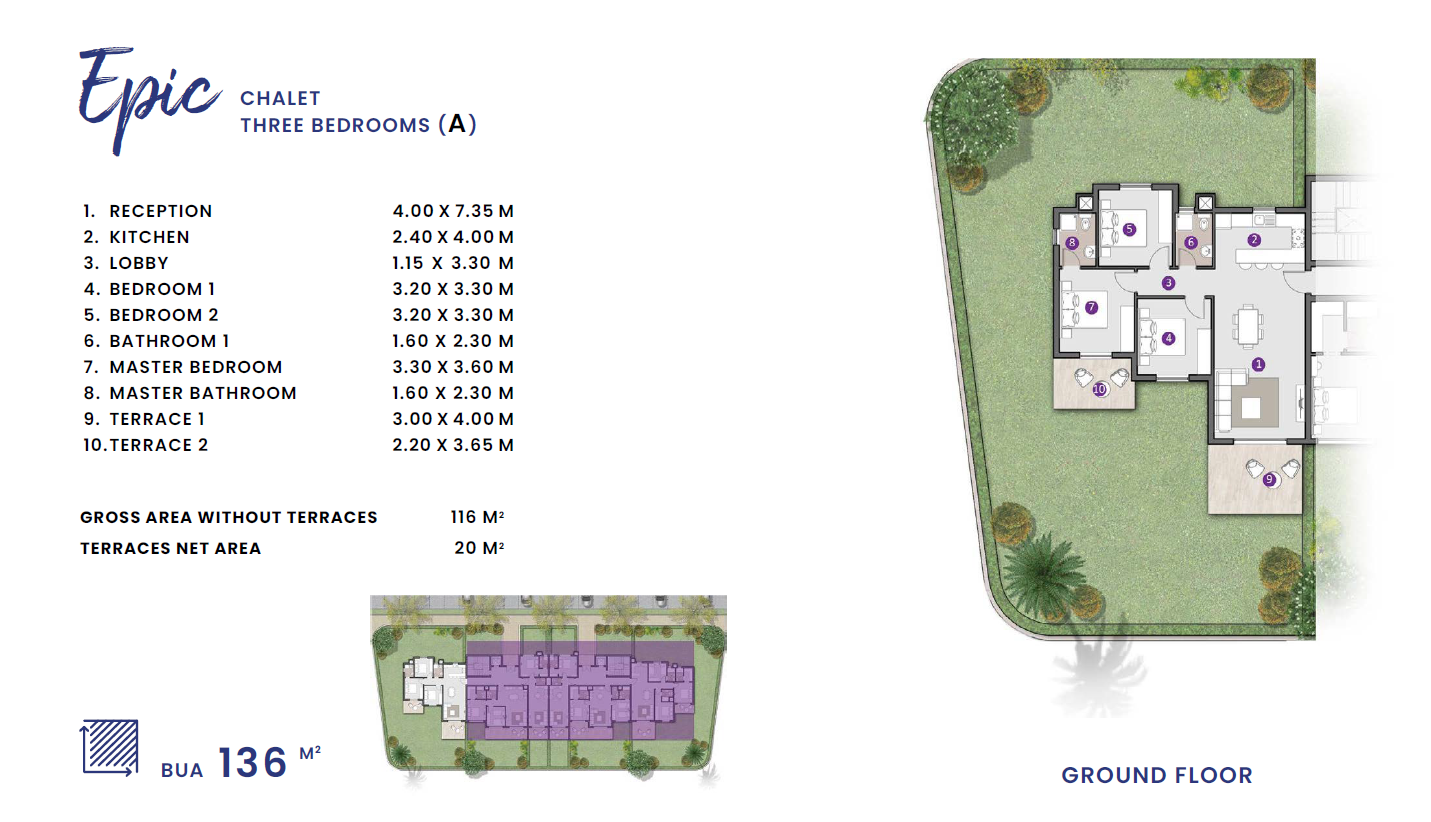 Floor plan for chalet at D.O.S.E