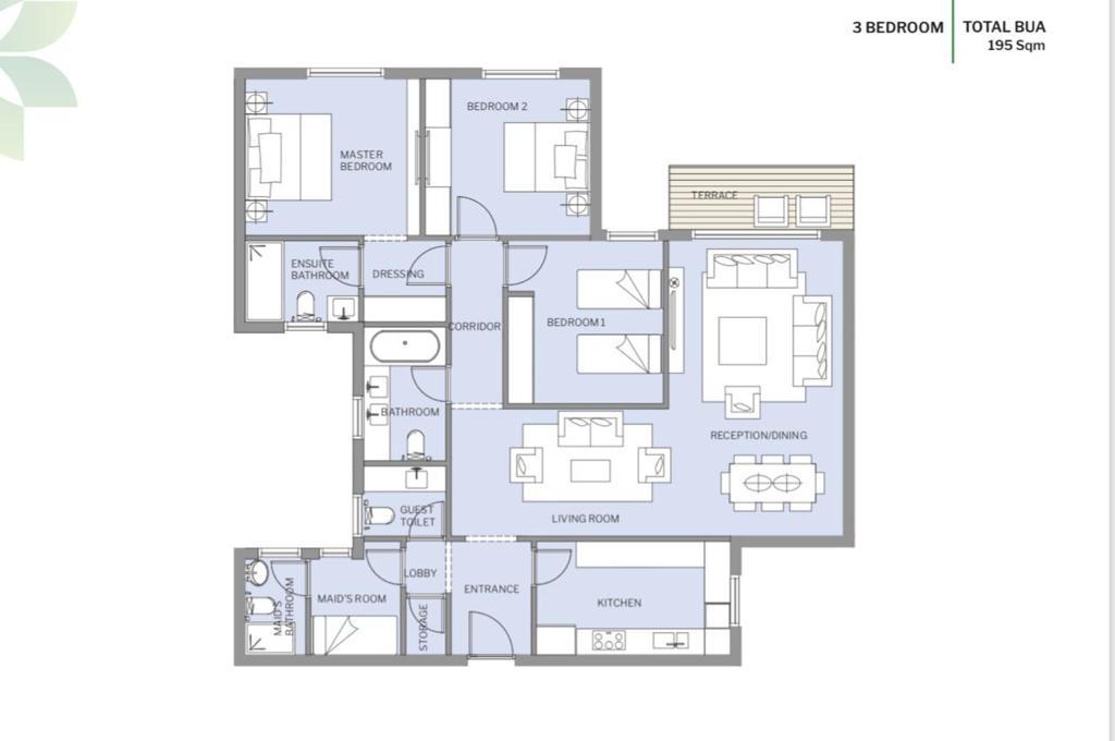 Floor plan for apartment at HAPTown