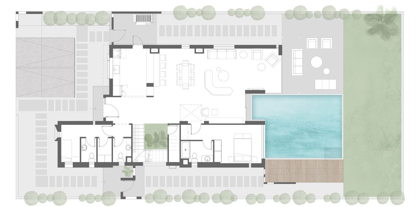 Floor plan for villa at El Masyaf