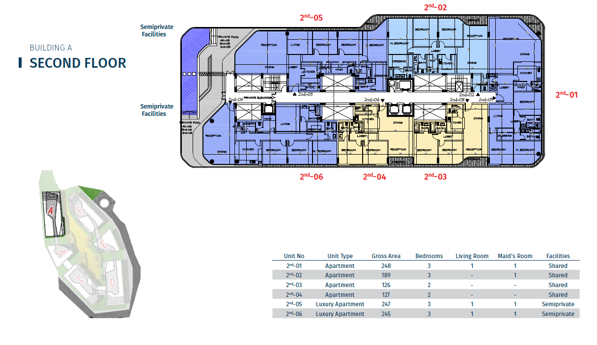 Floor plan for apartment at Bloomfields
