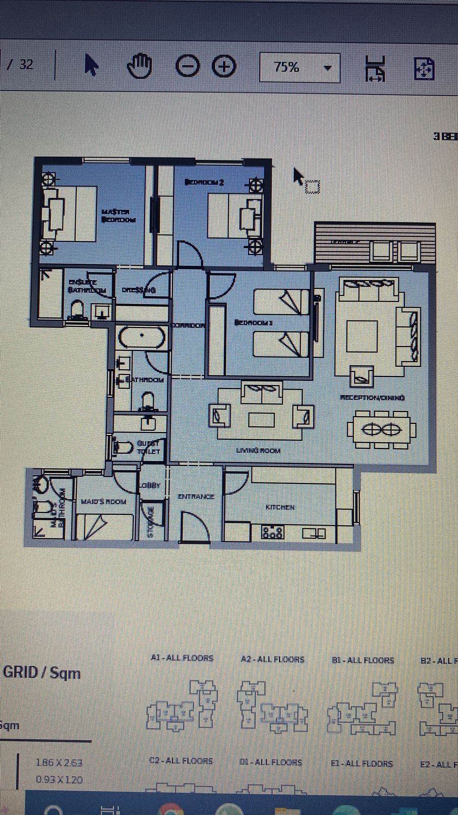 Floor plan for apartment at HAPTown