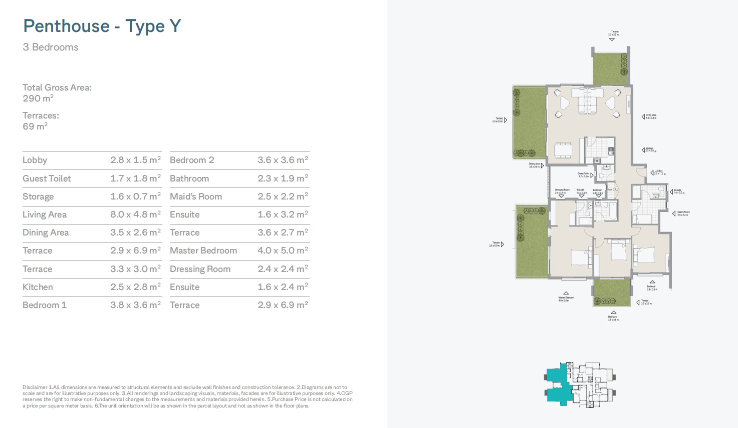 Floor plan for apartment at Al Burouj