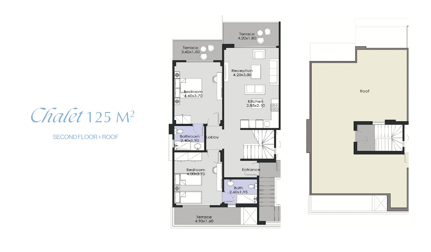 Floor plan for penthouse at La Vista Ray