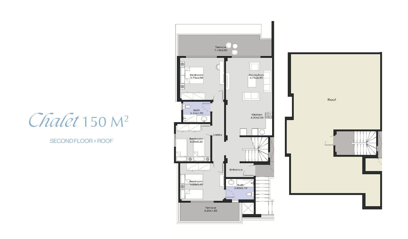 Floor plan for penthouse at La Vista Ray