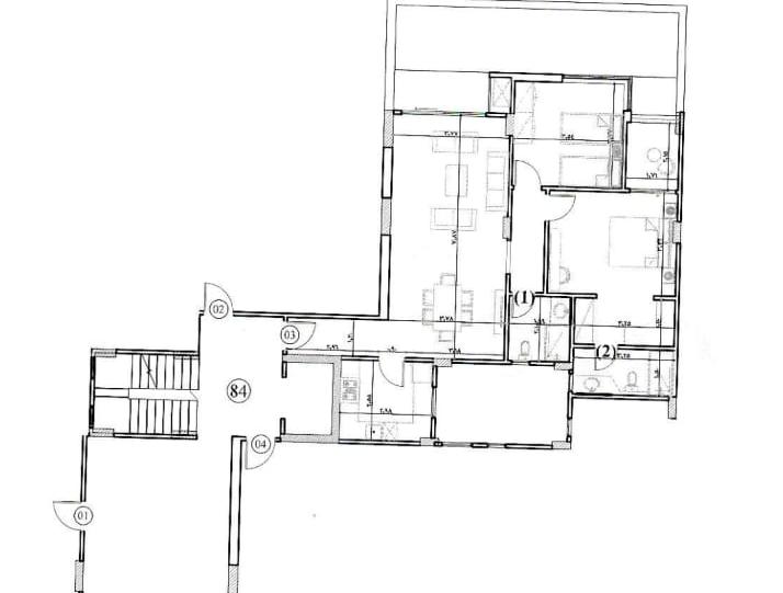 Floor plan for apartment at El Patio Oro