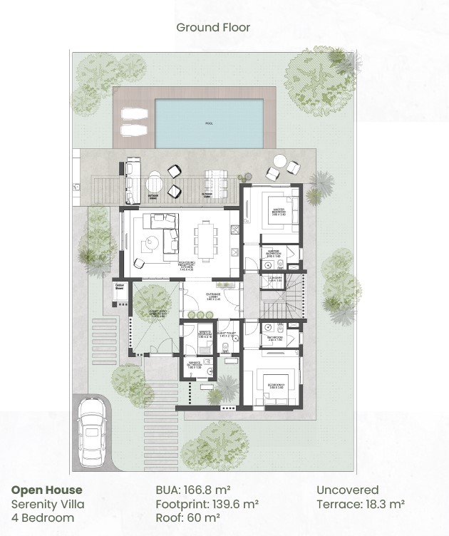 Floor plan for villa at Makadi Heights