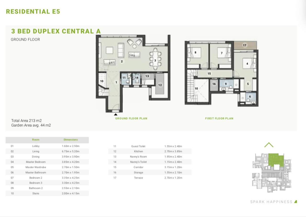 Floor plan for duplex at ZED
