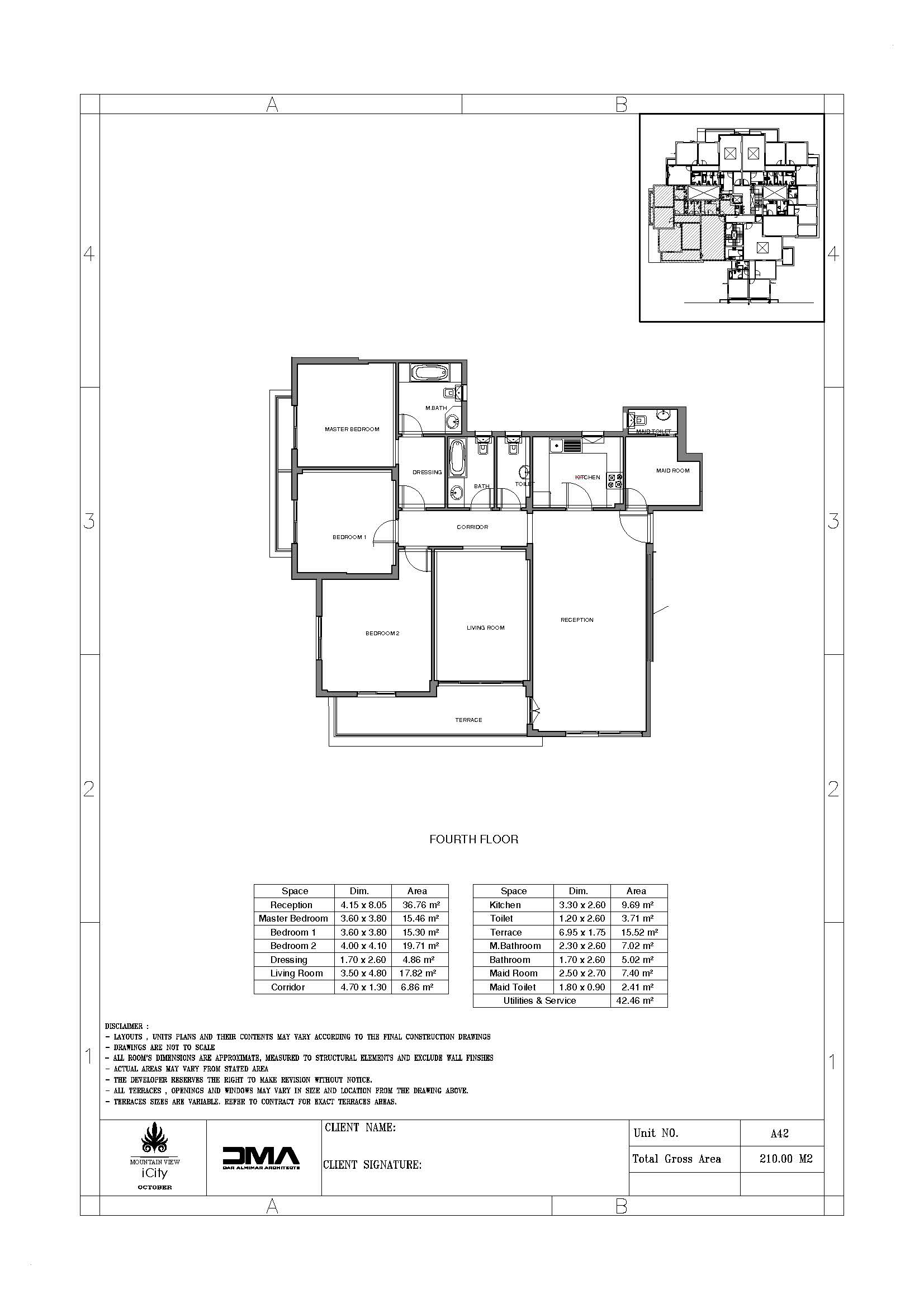 Floor plan for apartment at Mountain View iCity October