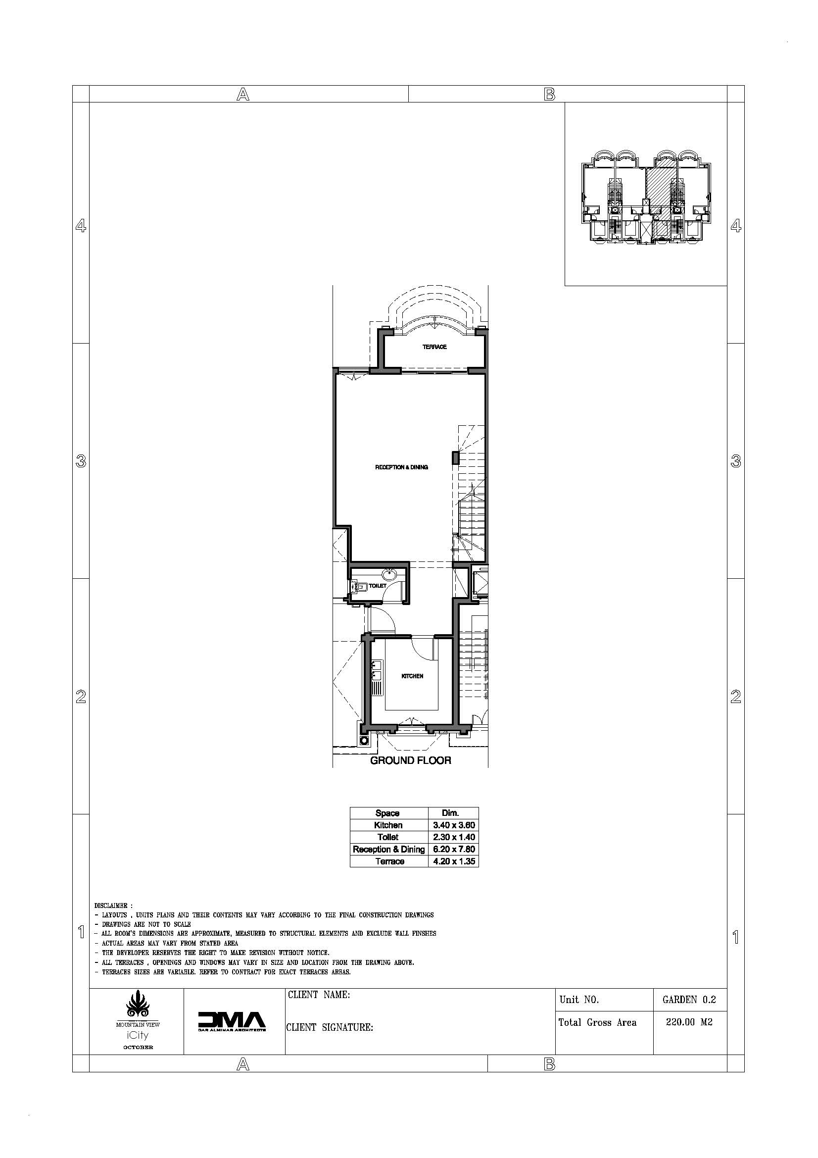 Floor plan for duplex at Mountain View iCity October