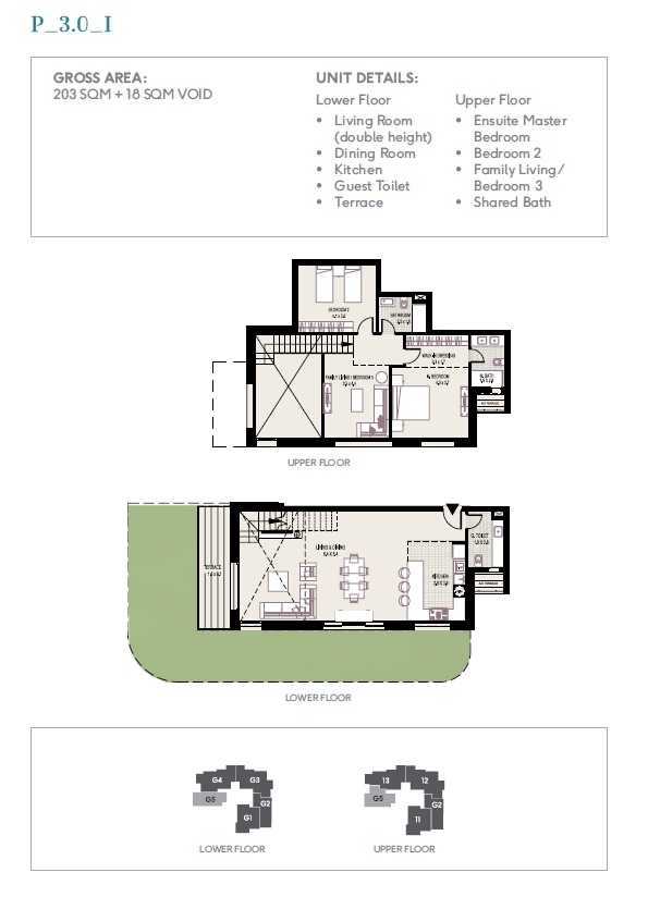 Floor plan for duplex at DISTRICT 5