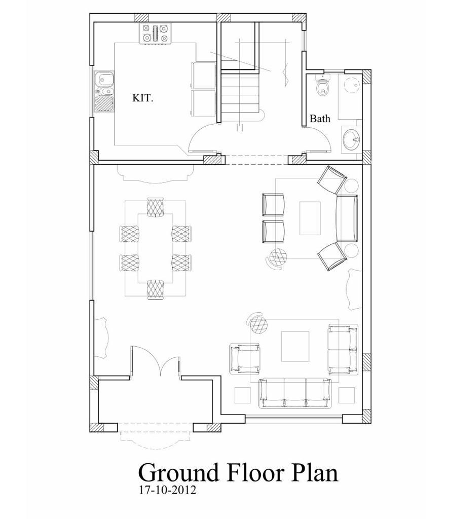 Floor plan for townhouse at El Patio 4