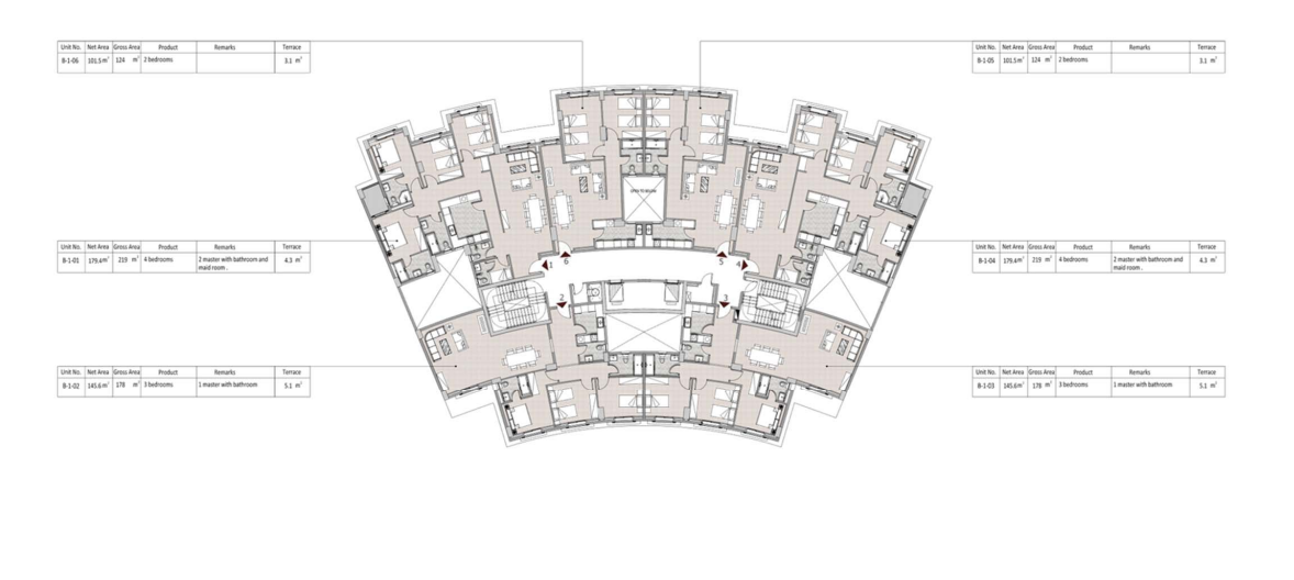 Floor plan for apartment at Il Latini SED