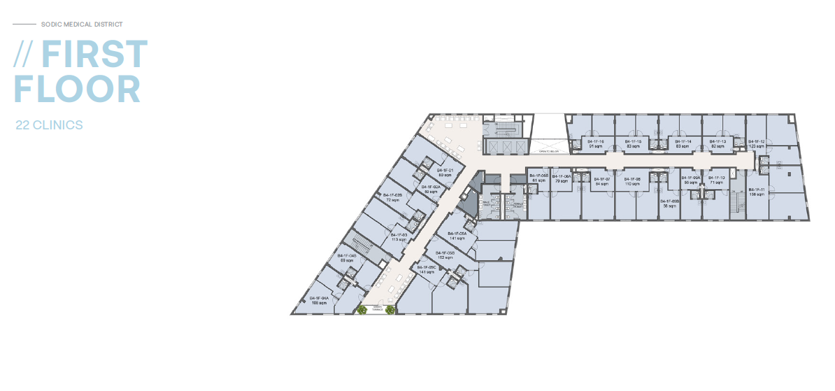 Floor plan for  at Westown Medical Center