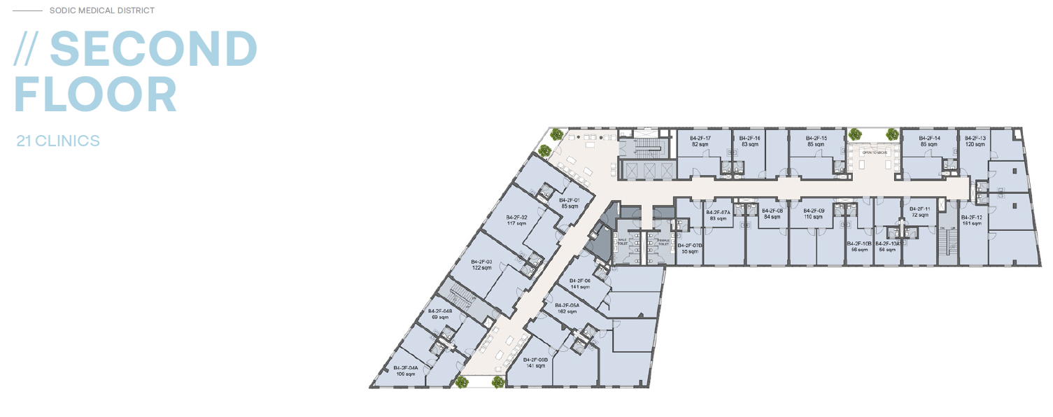 Floor plan for  at Westown Medical Center