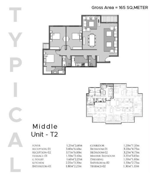 Floor plan for apartment at Dejoya Residence