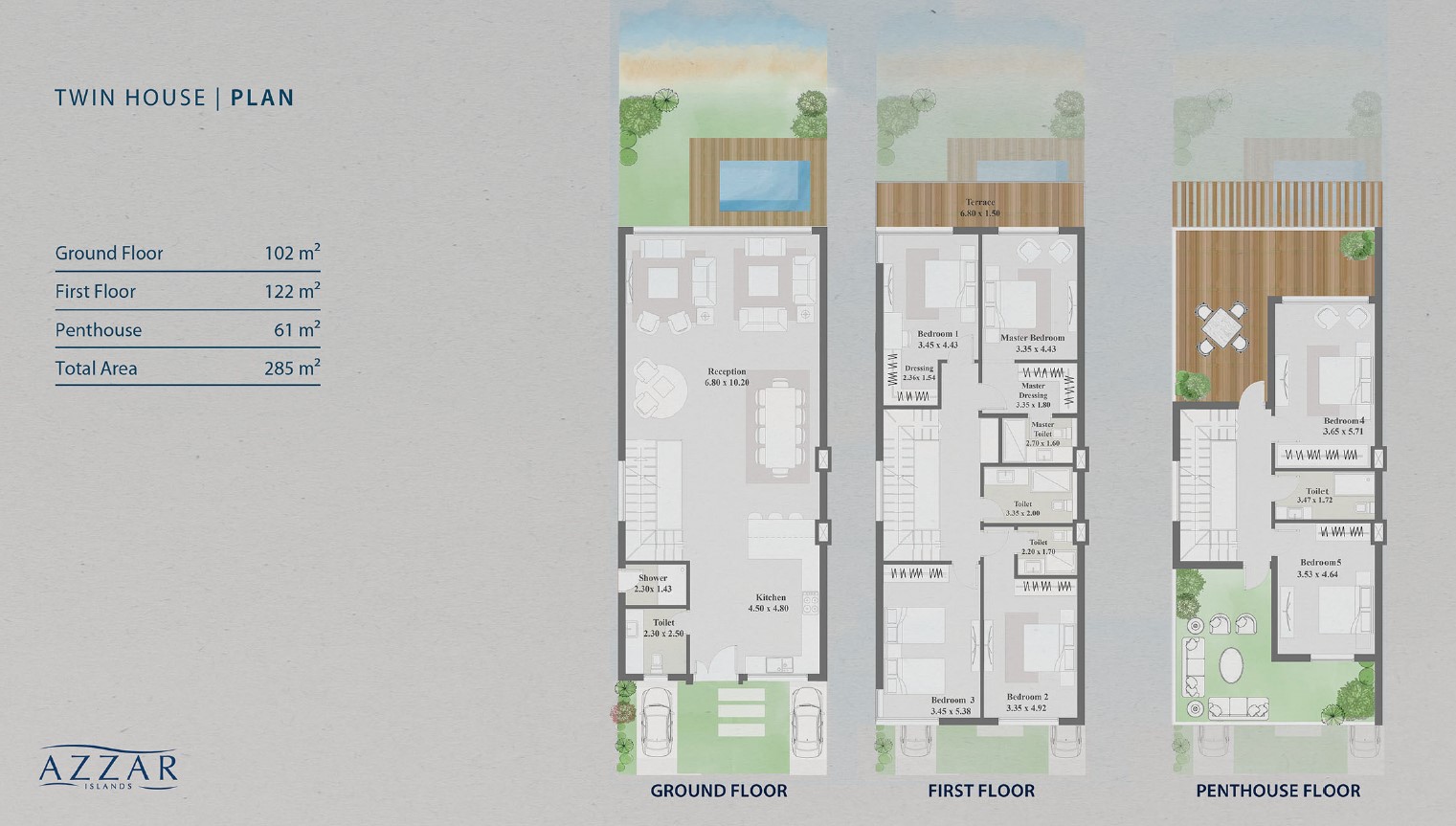 Floor plan for  at Azzar Island