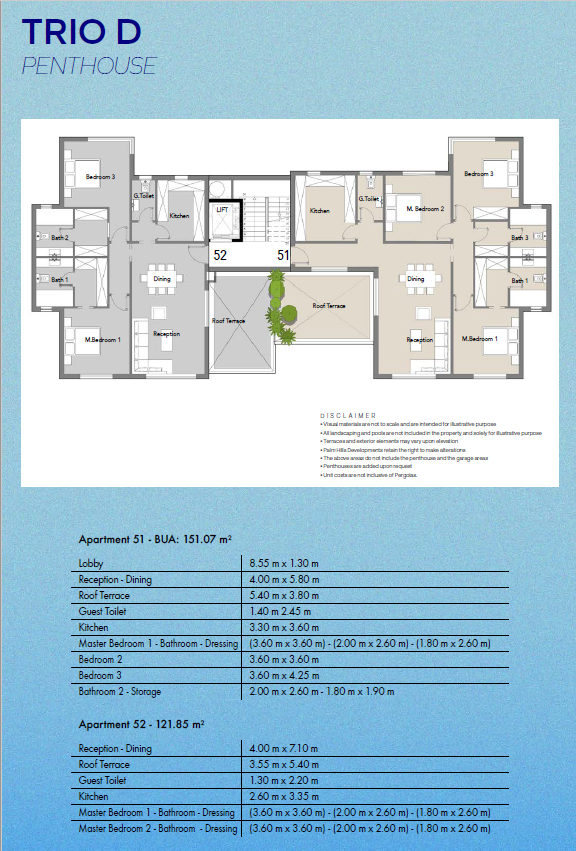 Floor plan for apartment at Badya