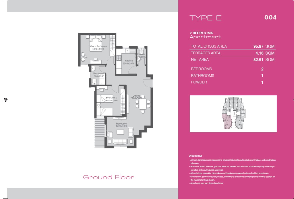 Floor plan for apartment at Ashgar City