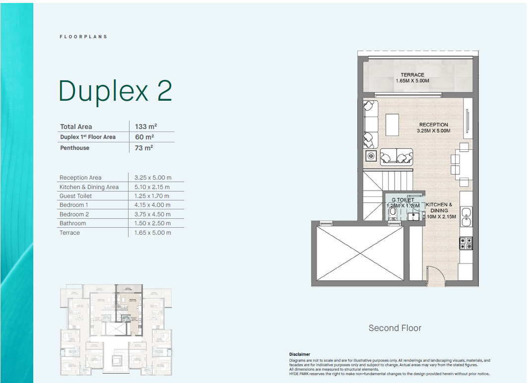 Floor plan for duplex at Hyde Park North - Seashore