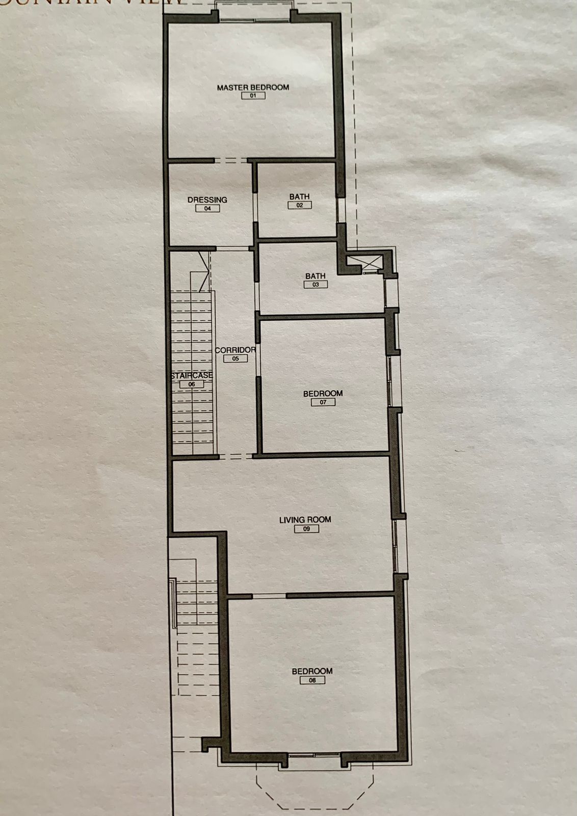 Floor plan for duplex at Mountain View Chillout Park