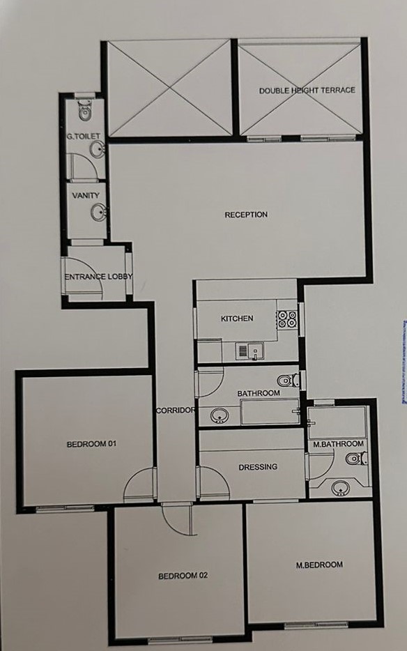 Floor plan for apartment at Mountain View October Park