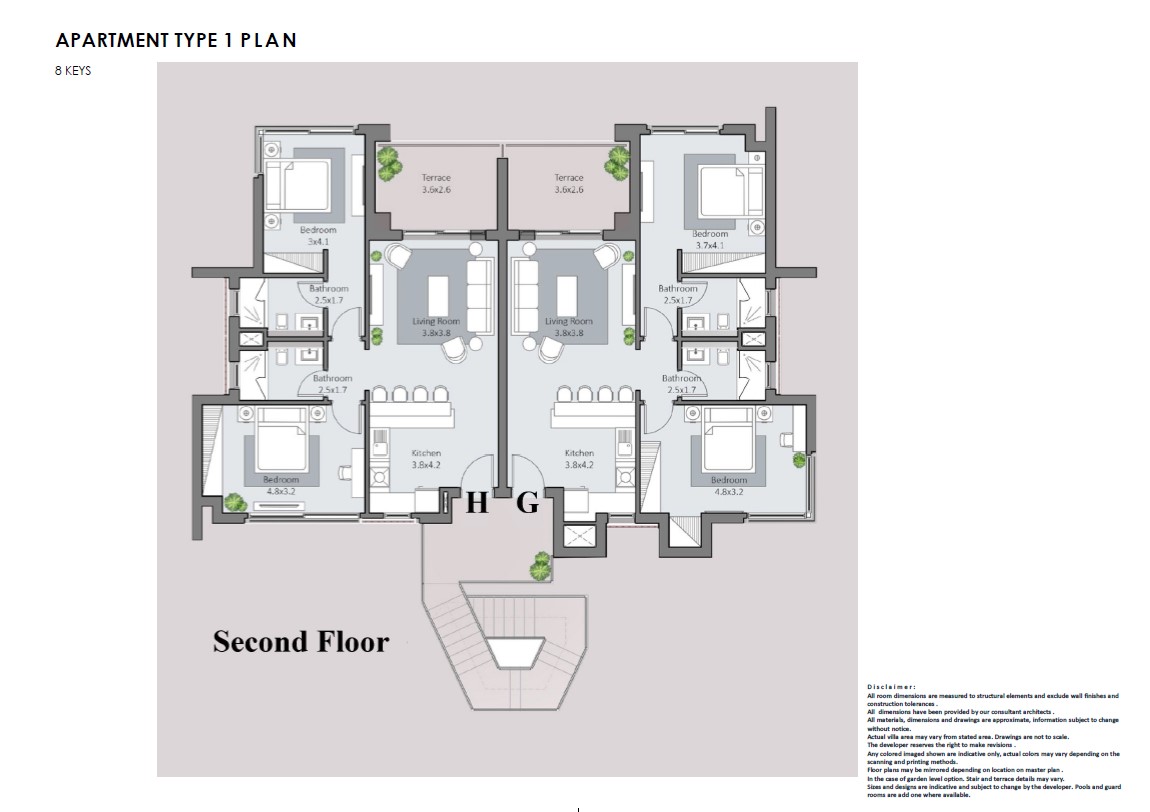 Floor plan for apartment at Bay West