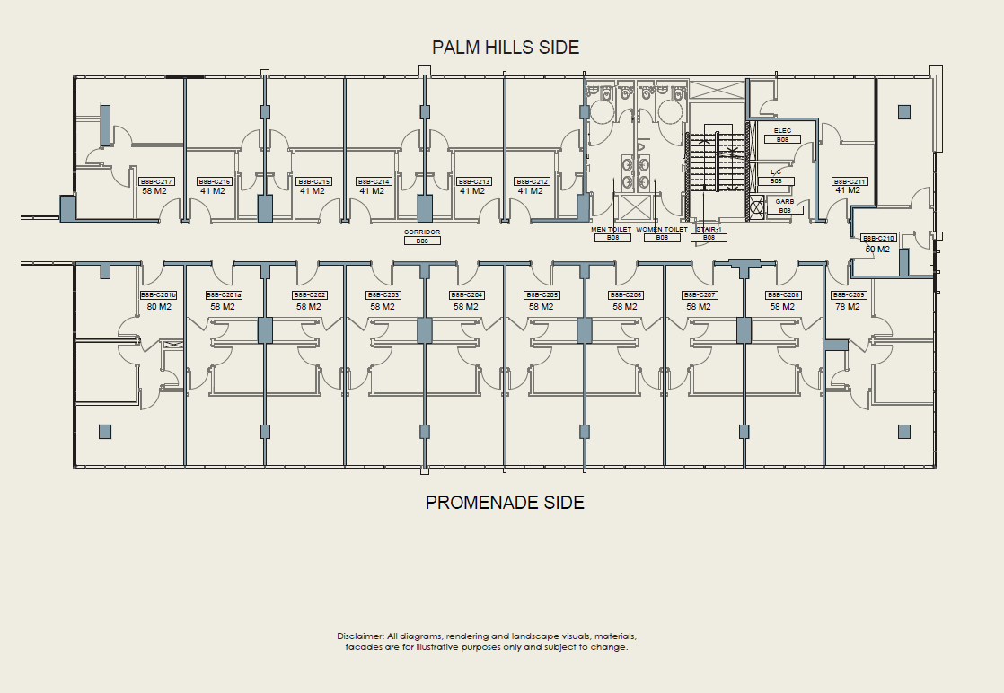 Floor plan for  at Eastmain New Cairo