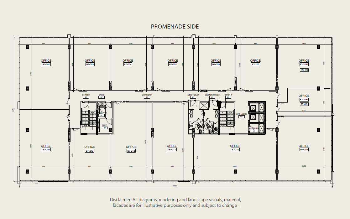 Floor plan for  at Eastmain New Cairo