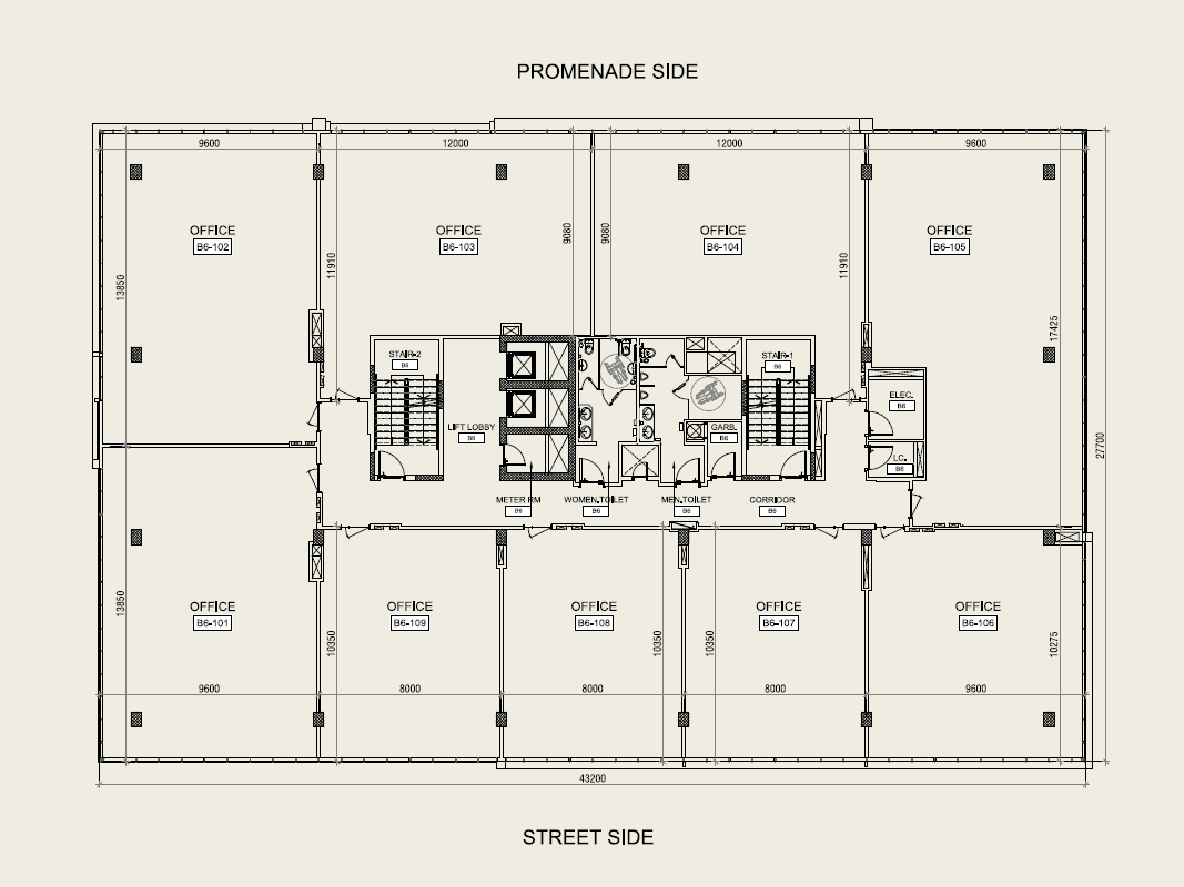 Floor plan for  at Eastmain New Cairo