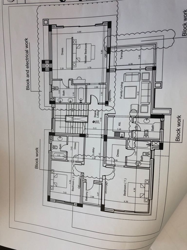 Floor plan for villa at New Giza