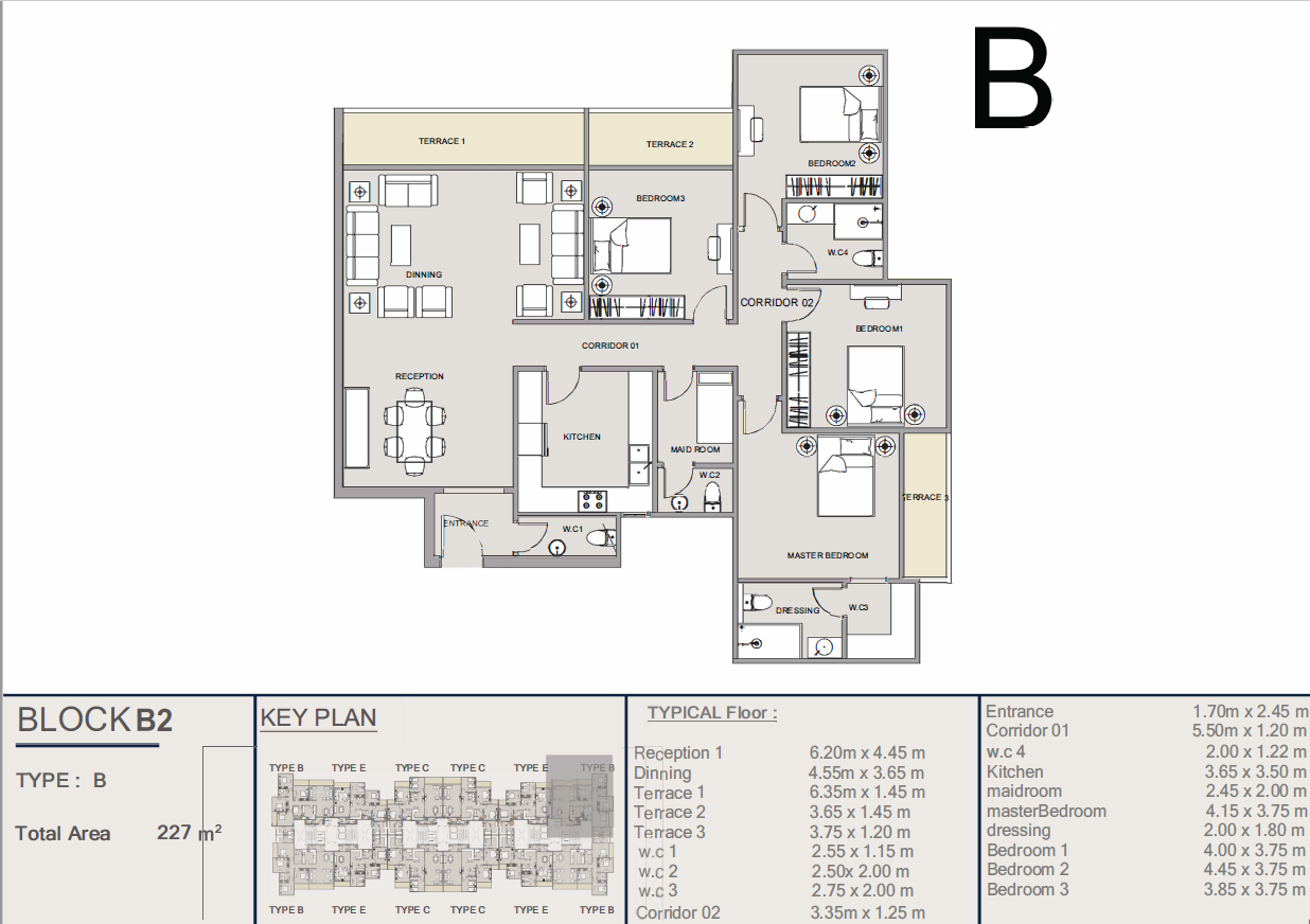 Floor plan for apartment at Ri8