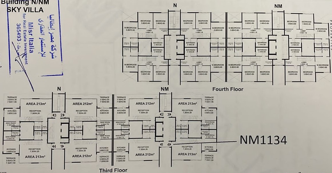 Floor plan for villa at Il Bosco City