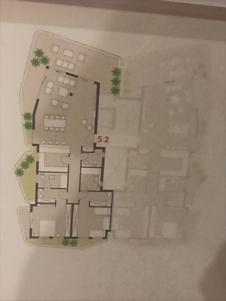 Floor plan for penthouse at Badya