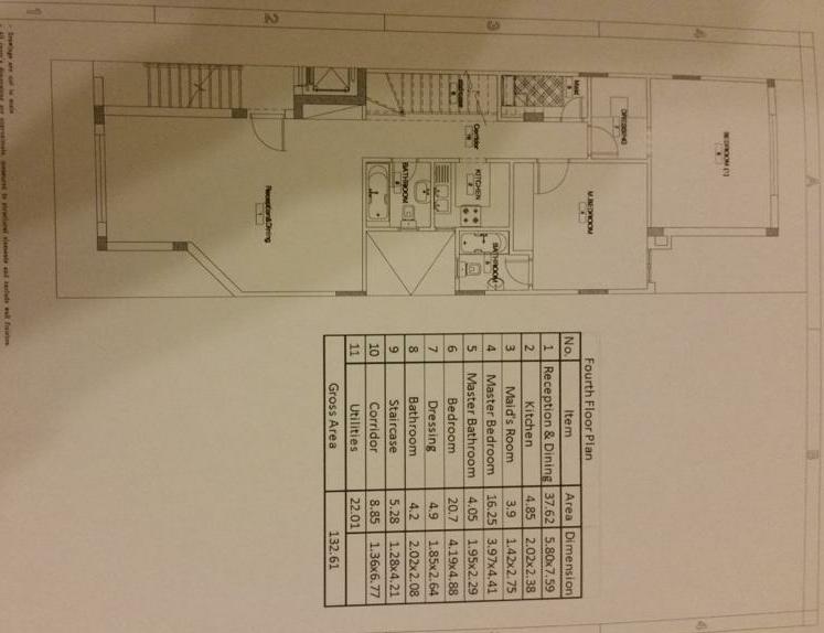 Floor plan for penthouse at Mountain View Hyde Park