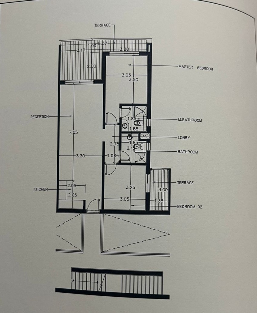 Floor plan for chalet at Carnelia