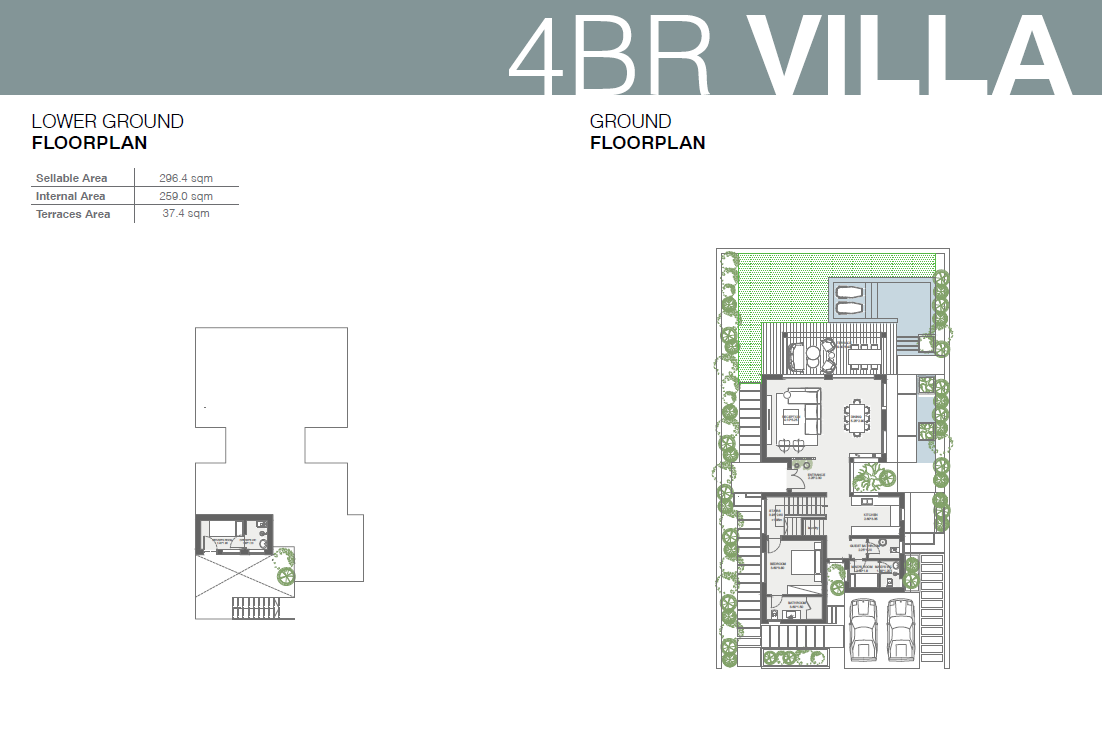 Floor plan for villa at The Med