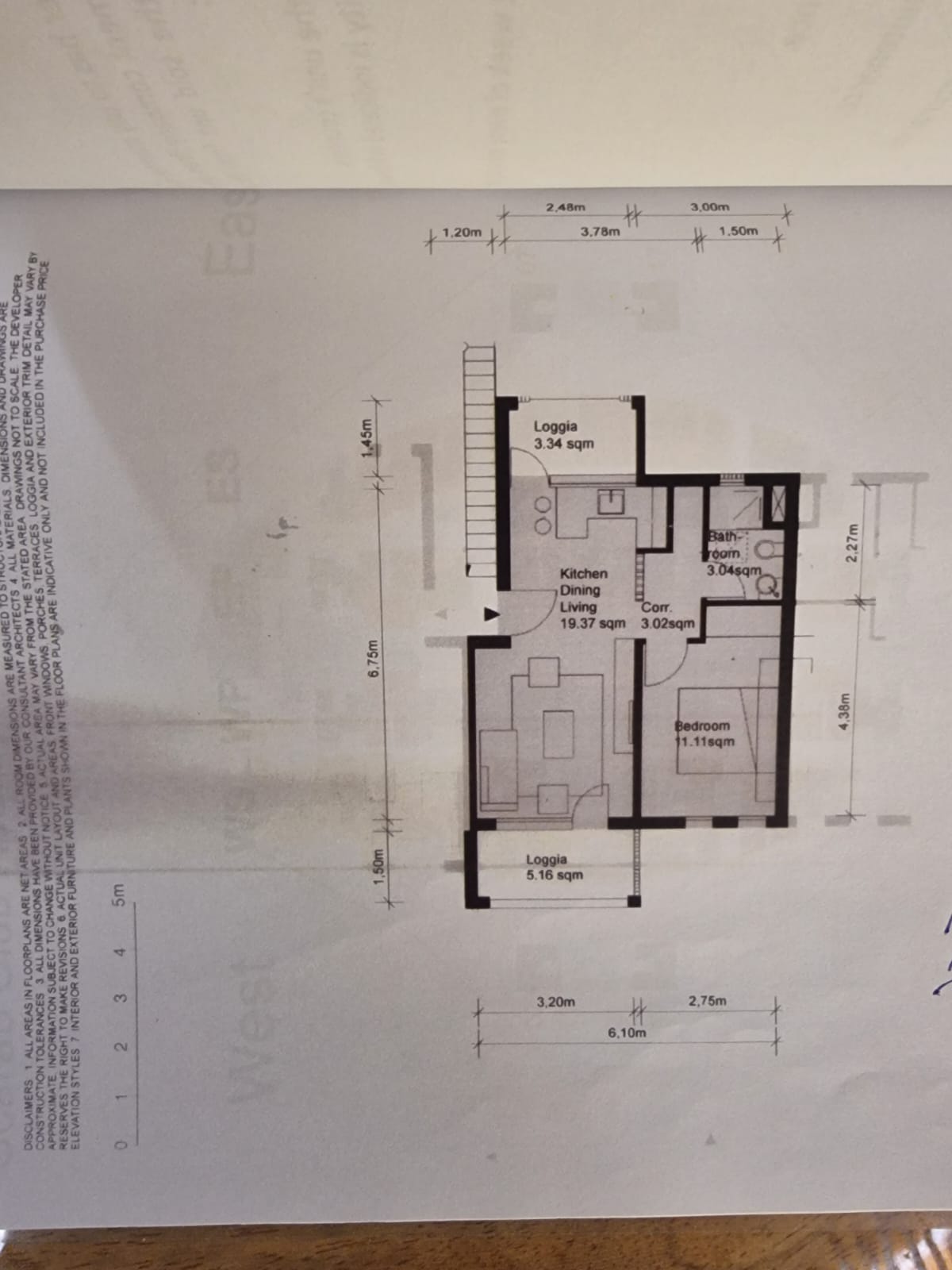 Floor plan for apartment at Scarab