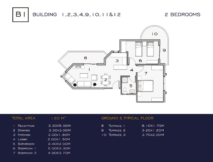 Floor plan for apartment at Eclat