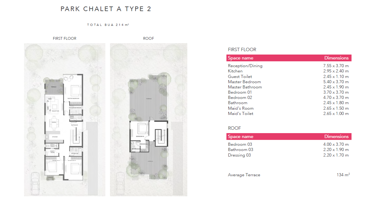 Floor plan for chalet at Jefaira