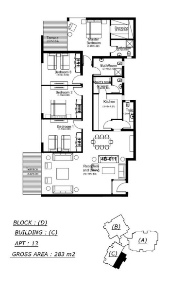 Floor plan for apartment at The Capitalway