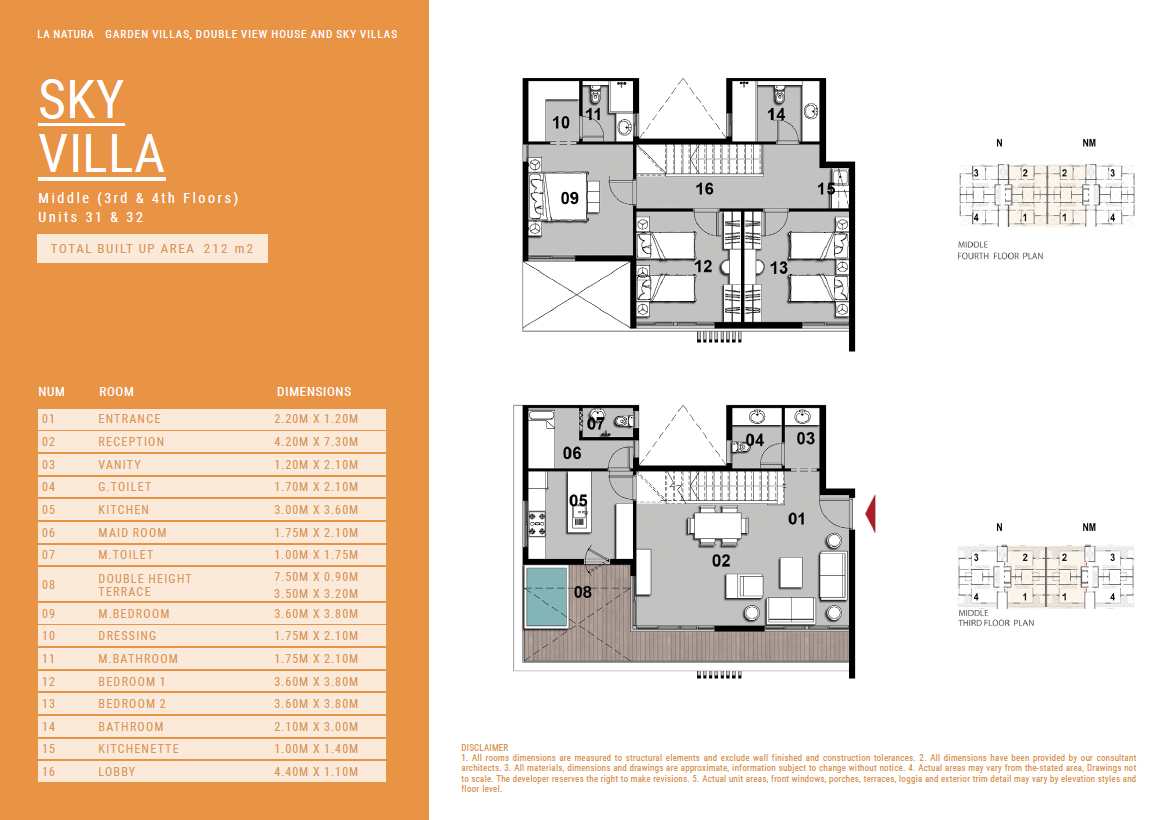 Floor plan for duplex at Il Bosco City