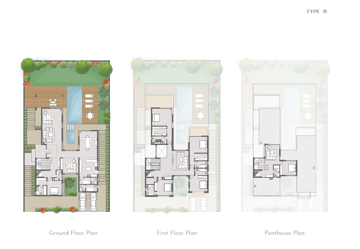 Floor plan for villa at Palm Hills New Cairo