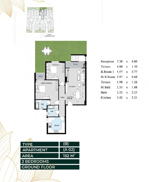 Floor plan for apartment at Oro New capital