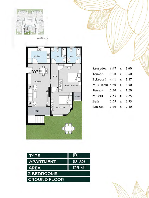 Floor plan for apartment at Oro New capital