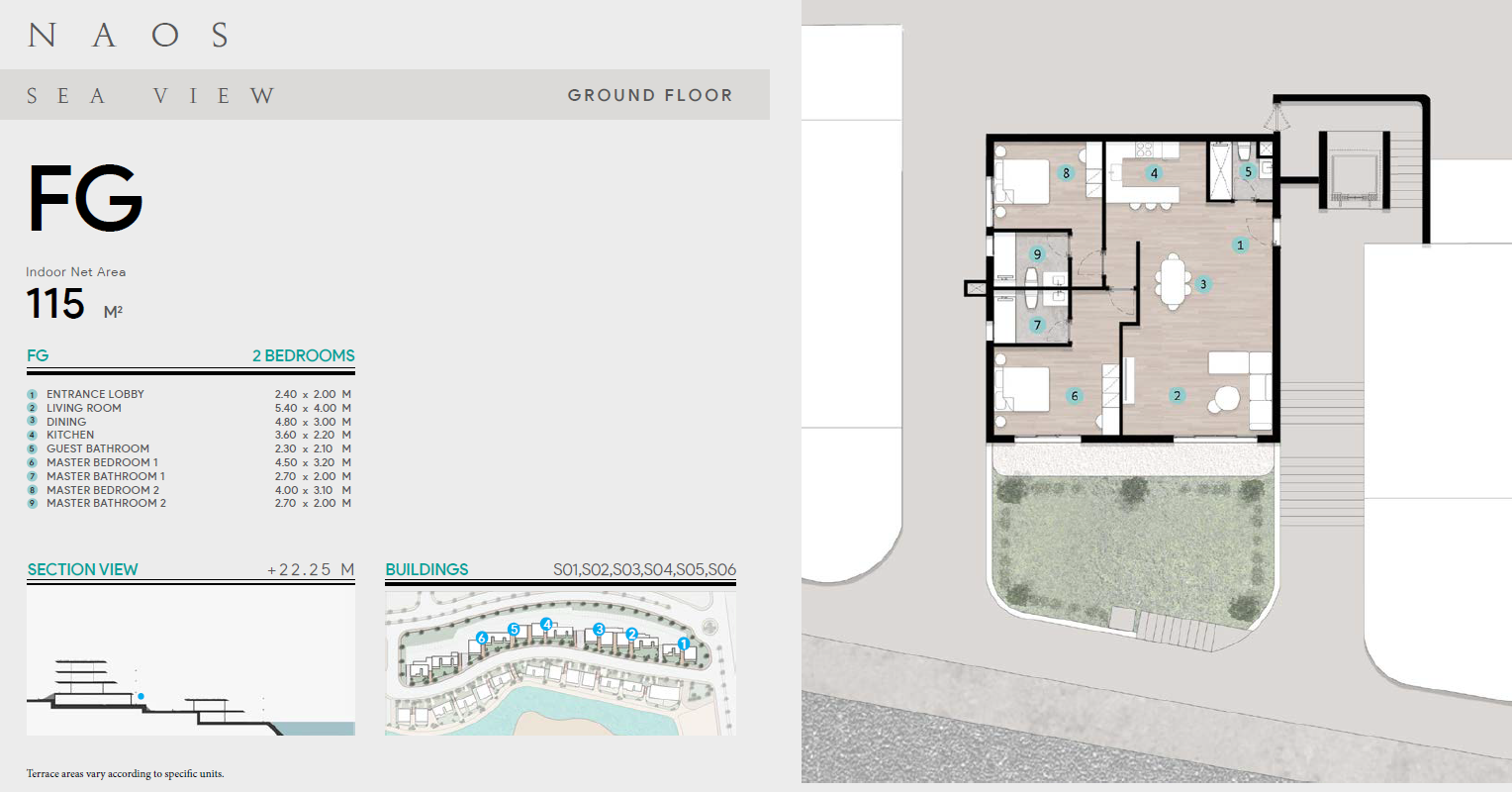 Floor plan for chalet at Azha North Coast