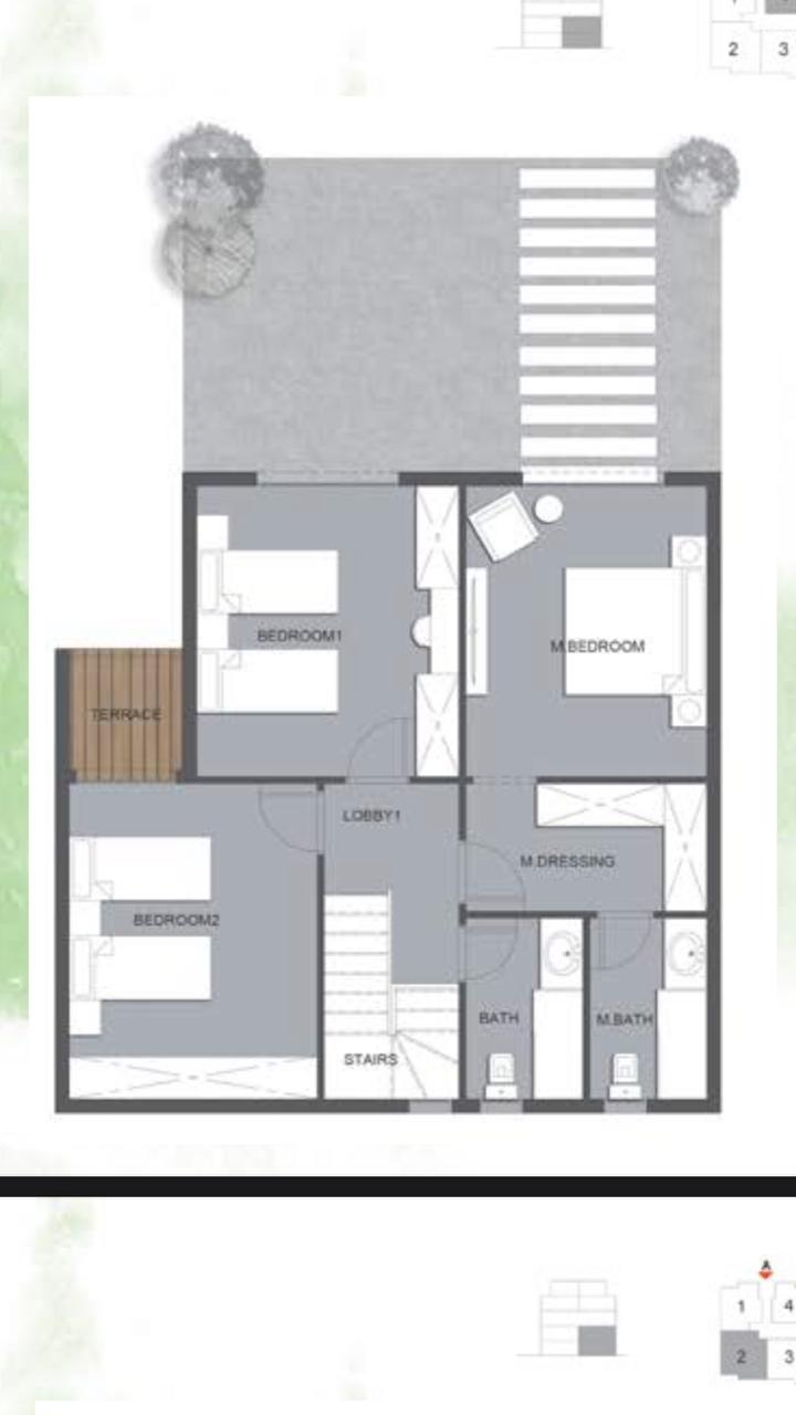Floor plan for villa at Mountain View iCity October