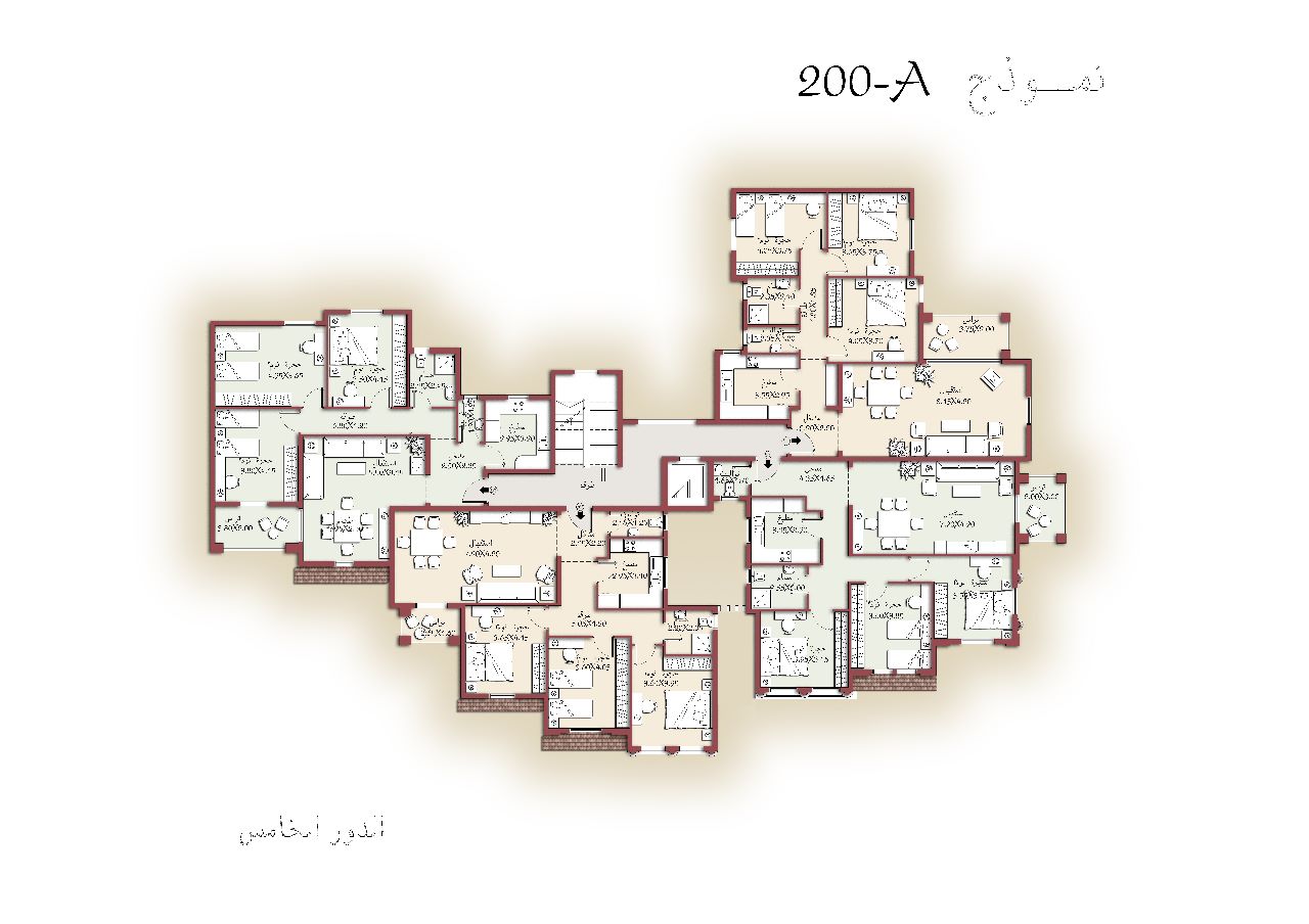 Floor plan for apartment at Madinaty