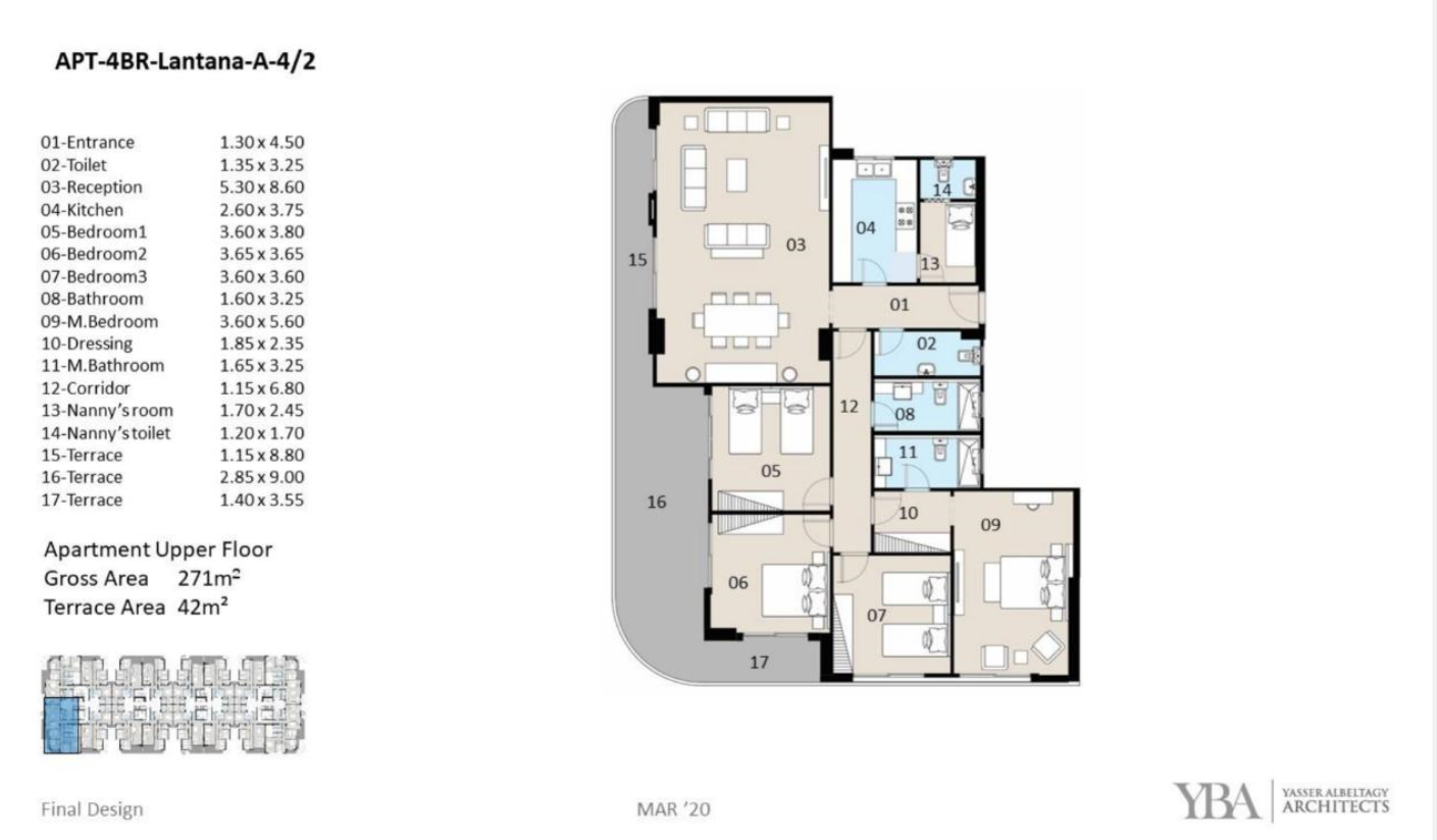 Floor plan for apartment at The Curve