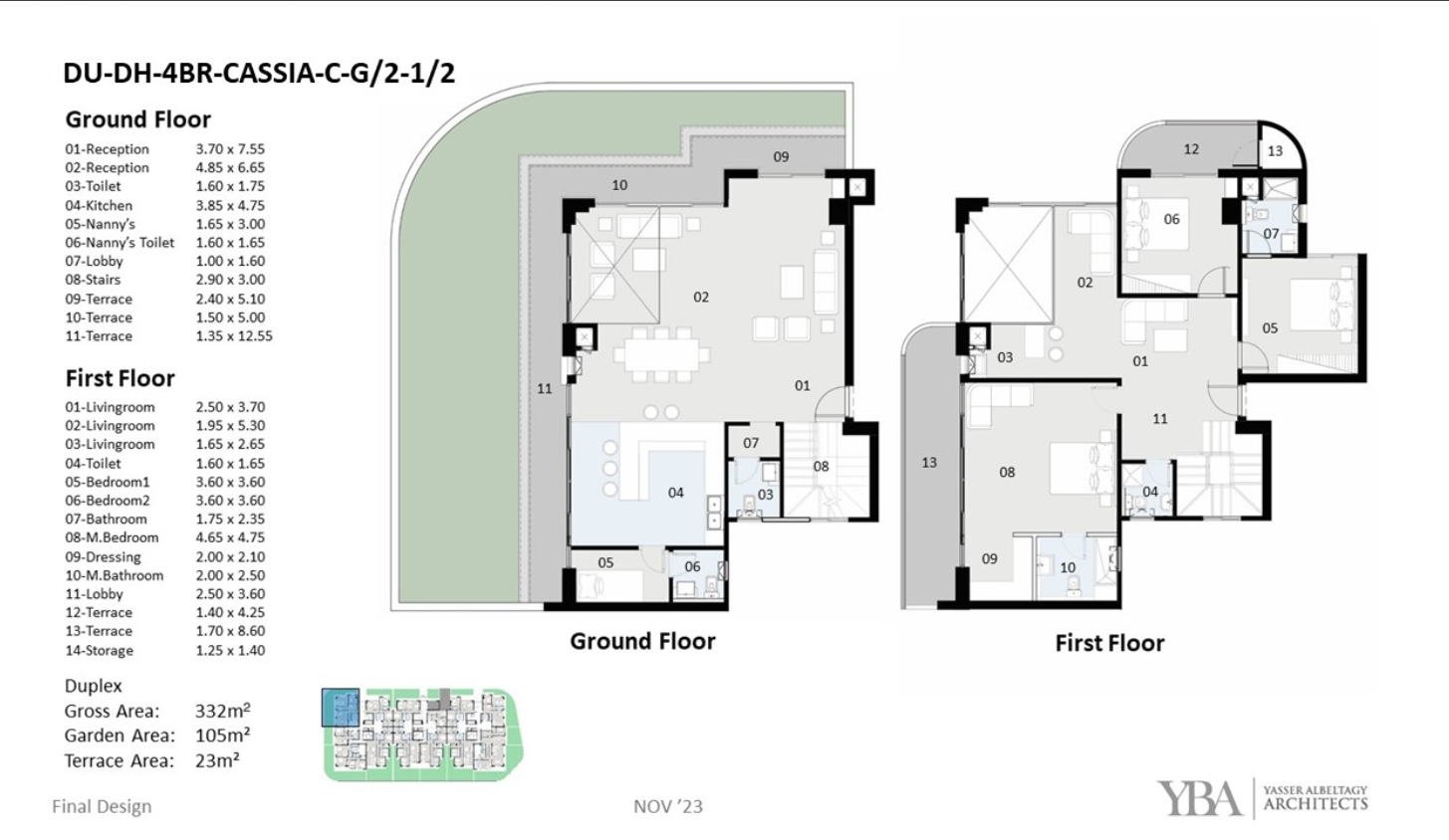 Floor plan for duplex at The Curve